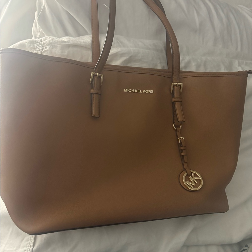 Large brown Michael Kors tote